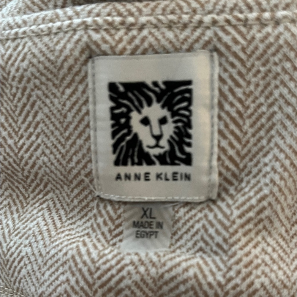 Anne Klein Herringbone Patterned Knit Paints Xl T… - image 3